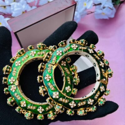 Traditional Meenakari Bridal Bangle Set (Pack Of 2)