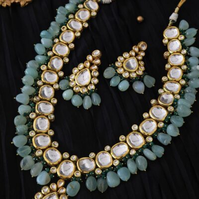 New Handmade Long Kundan gold necklace
