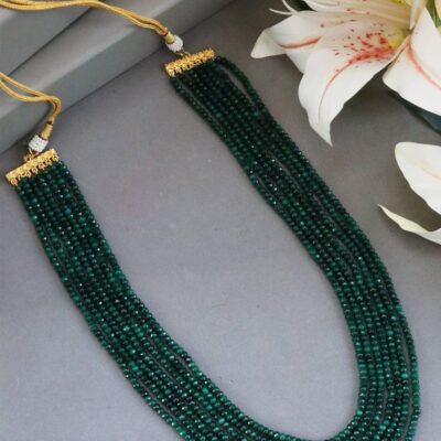 Green Natural Onyx Necklace