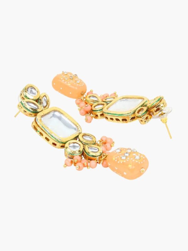 Bridal Kundan Necklace With Eariing - Image 6
