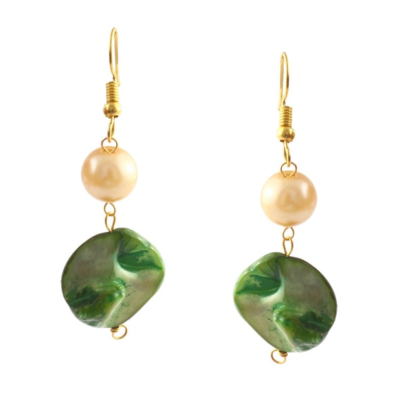 Mother of Pearl Necklace With Earring - Image 5