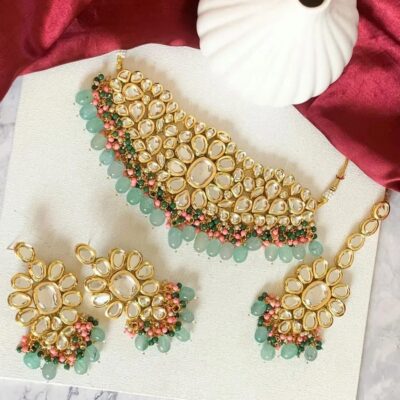 Kundan Choker Necklace Set