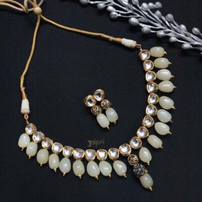 Kundan Choker Necklace Set With Earrings