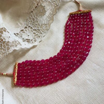 Ruby Bead Choker