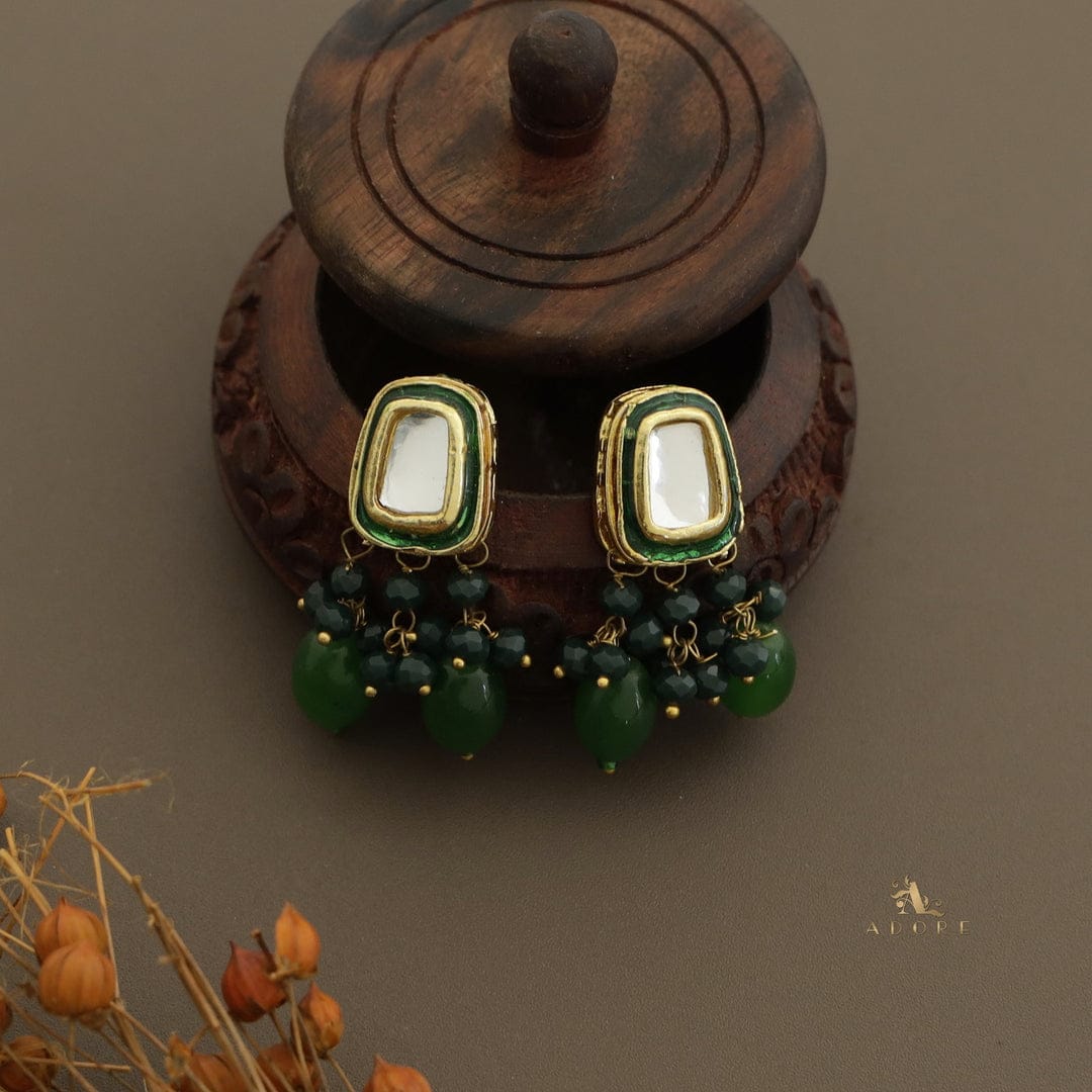 Gold Plated Kundan Necklace Set - Image 8