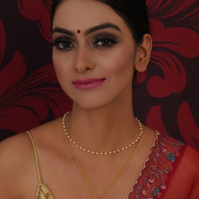 Long Multi Stone Neckpiece