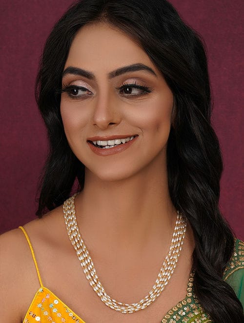 Long Multi Stone Neckpiece