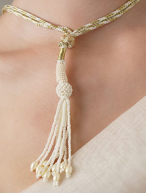 Long Emerald Green Necklace Set - Image 5