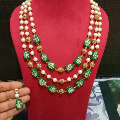 Multi Beads Long Necklace