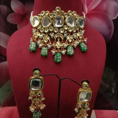 Kundan Necklace Set With Earrings
