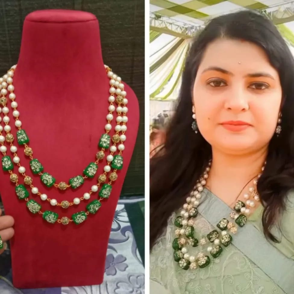 Multi Beads Long Necklace