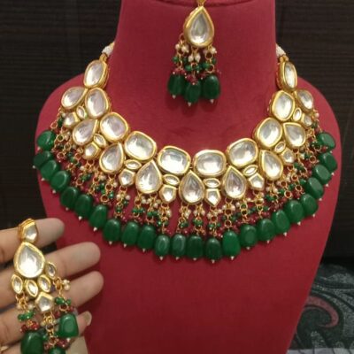 Kundan Necklace Set With Earrings