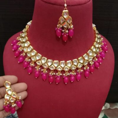 Kundan Necklace Set With Earrings