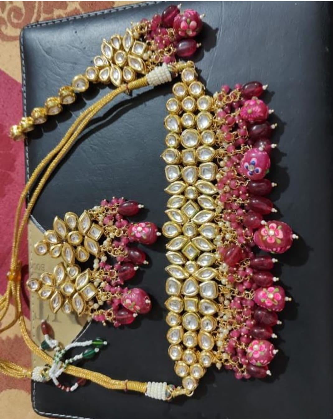 Kundan Necklace Set With Earrings
