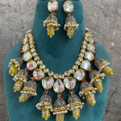 Kundan Necklace Set With Earrings