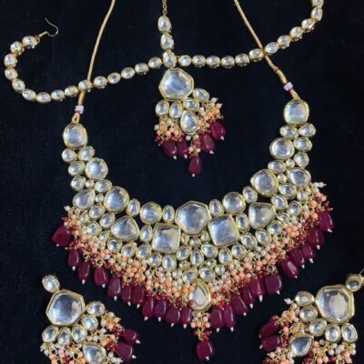 Designer Tanjore Indian kundan jewelery Set