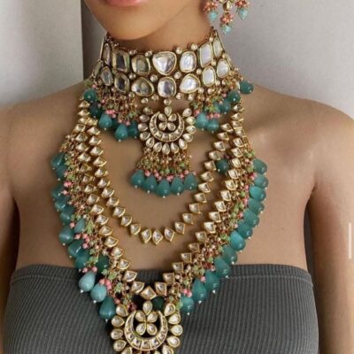 Kundan Necklace Set With Earrings