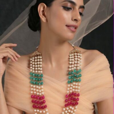 Designer Multi Bedas Necklace