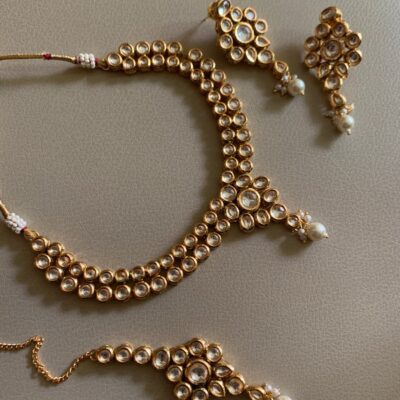 Premium Quality Kundan Necklace with Earrings