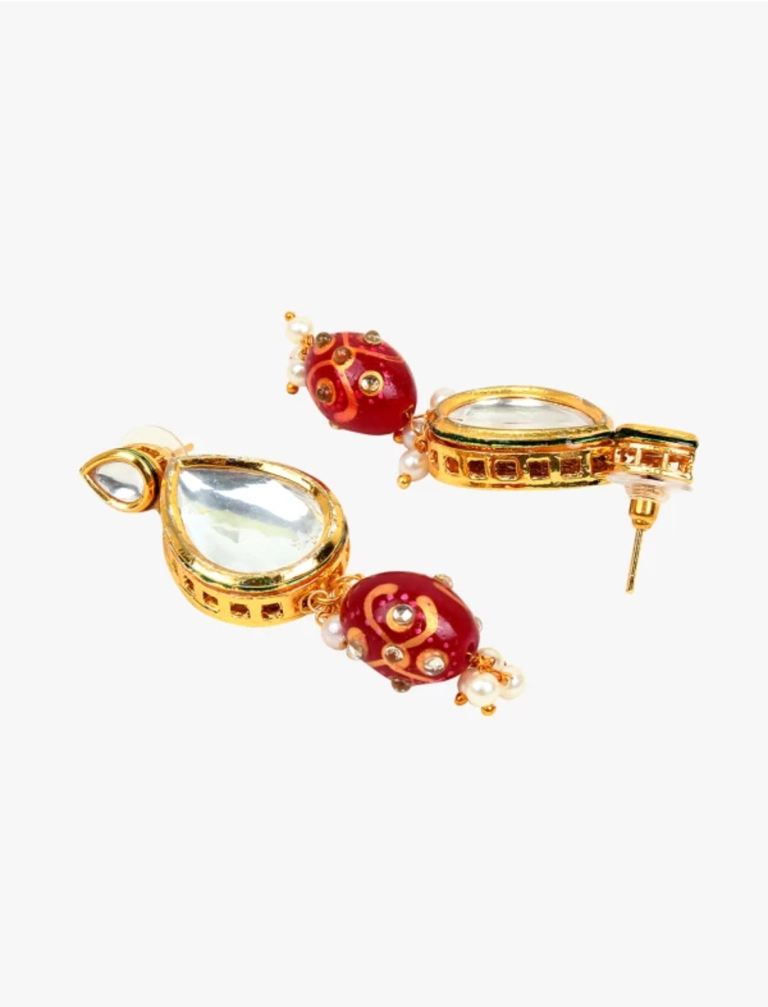 Kundan Choker Nacklace With Earrings - Image 5