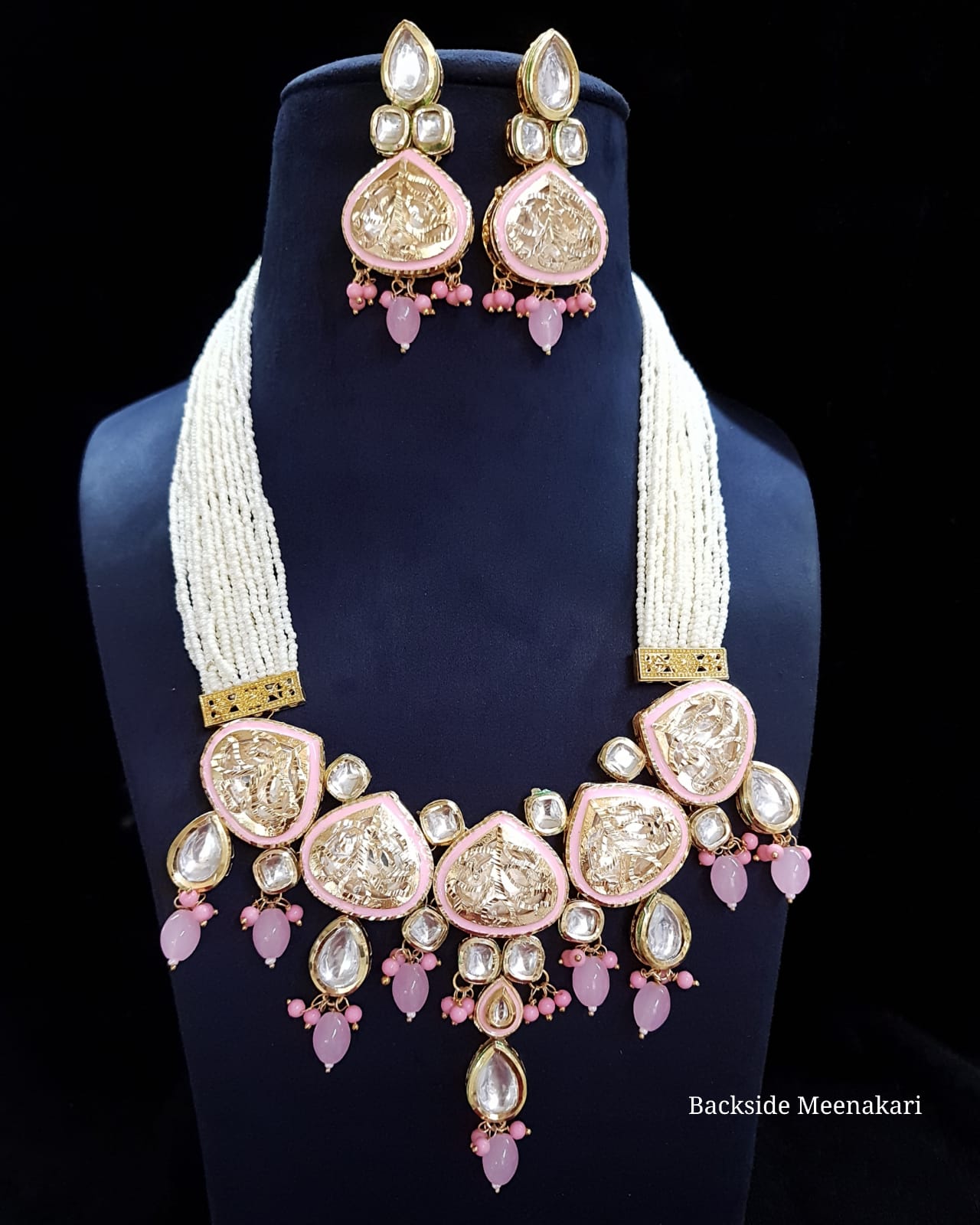 Sabyasachi Inspired Indian Jewellery With Earrings - Image 3