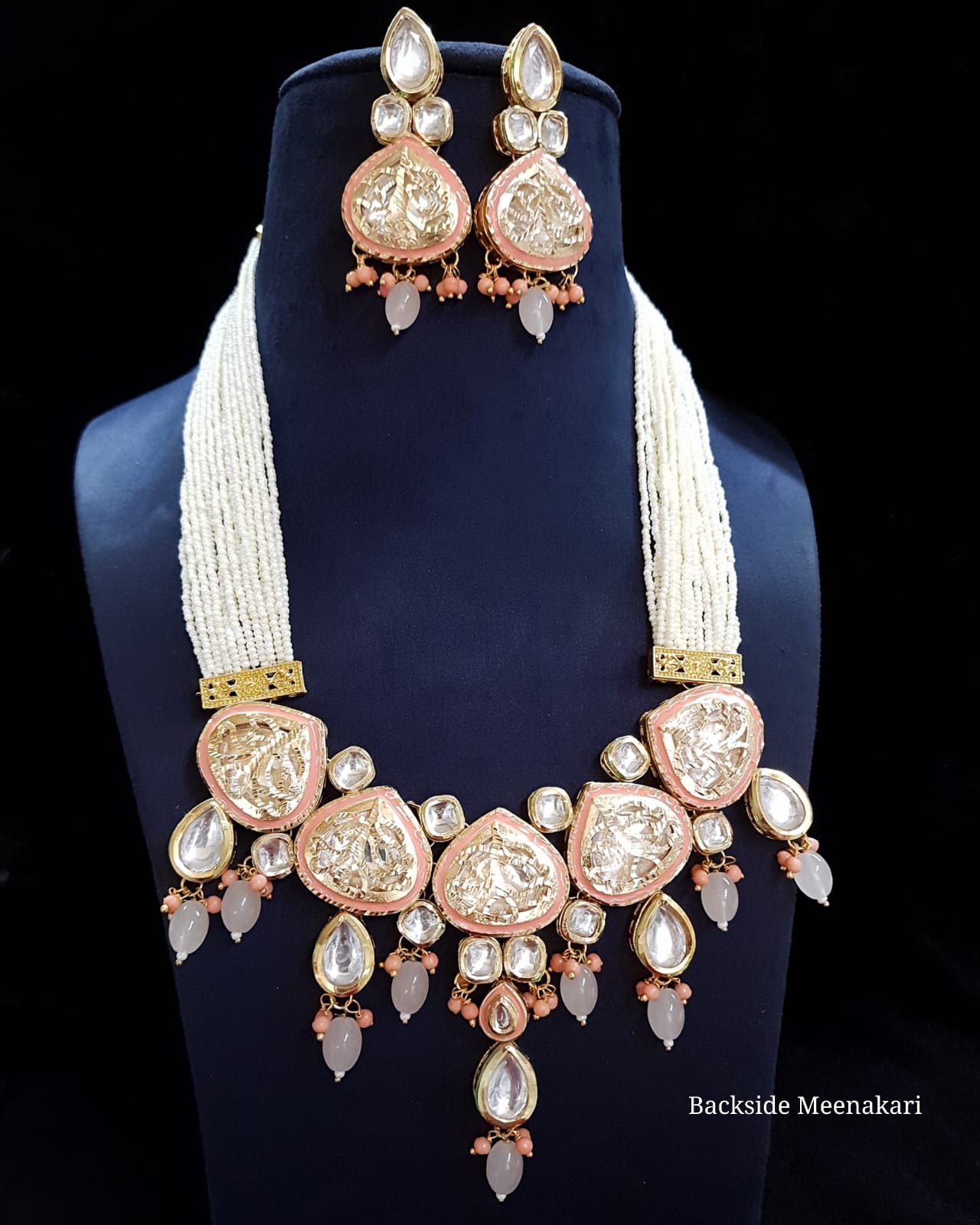 Sabyasachi Inspired Indian Jewellery With Earrings - Image 2