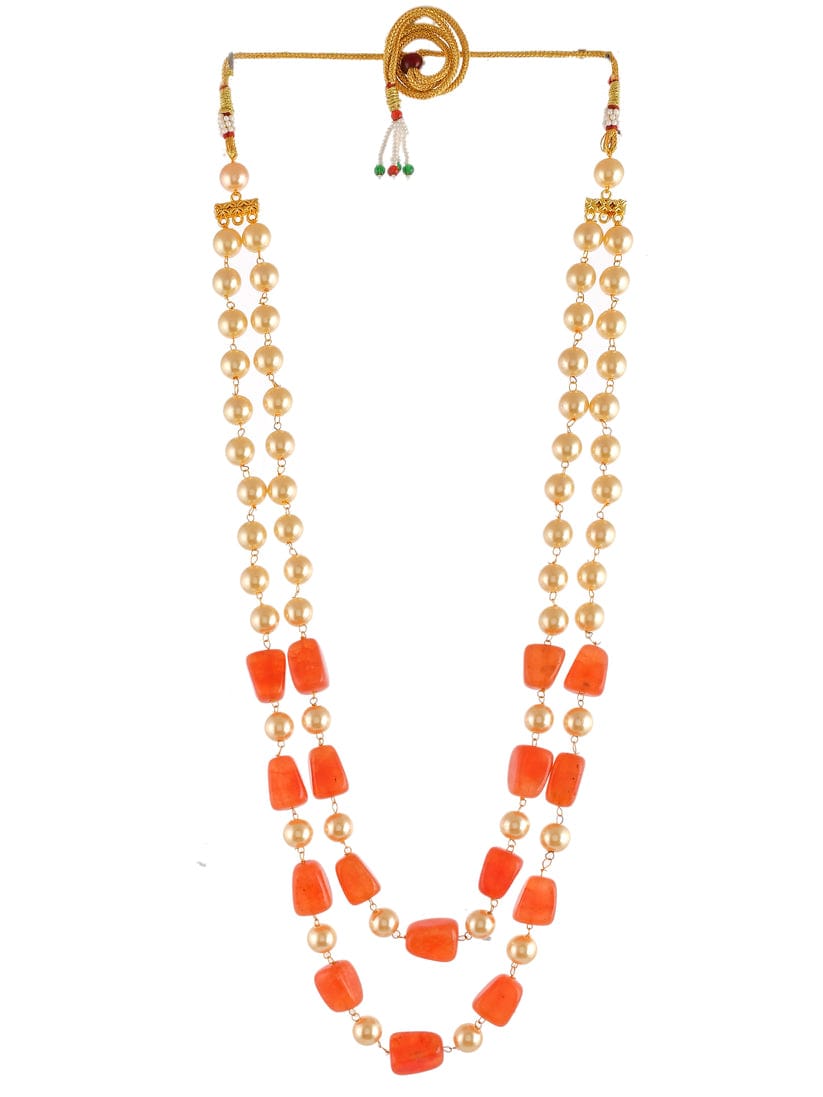 Gold Plated Beaded Layered Necklace - Image 3