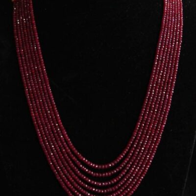 Maroon Onyx Necklace