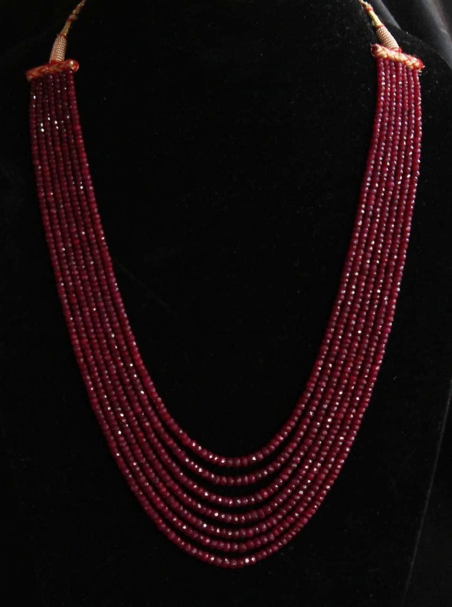 Maroon Onyx Necklace