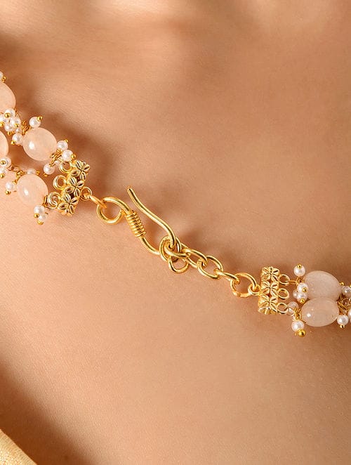 Long White & Pink Necklace - Image 5