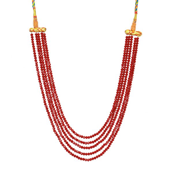 Long Maroon Onyx Necklace - Image 5