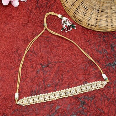 Gold Plated Kundan Neckpiece