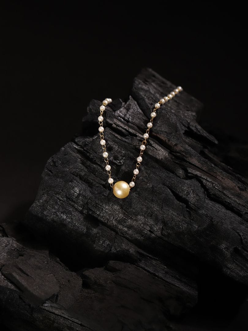 Long Kundan Pearl Necklace Set