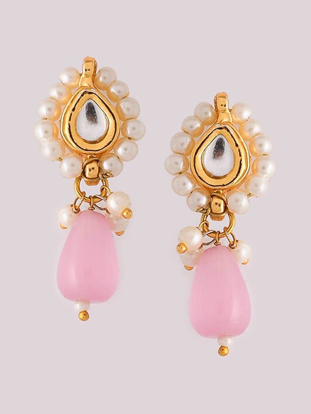 Womens Gold Plated Unique Elegant Party Wear Necklace - Image 6