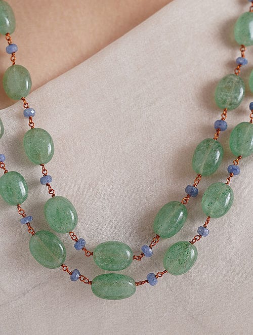 Semi precious stones and pearls Necklace - Image 4