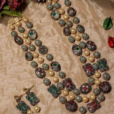 Victorian Semi Precious Layered Set