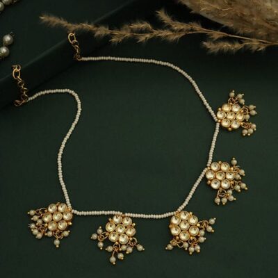Gold Plated Kundan Choker Set