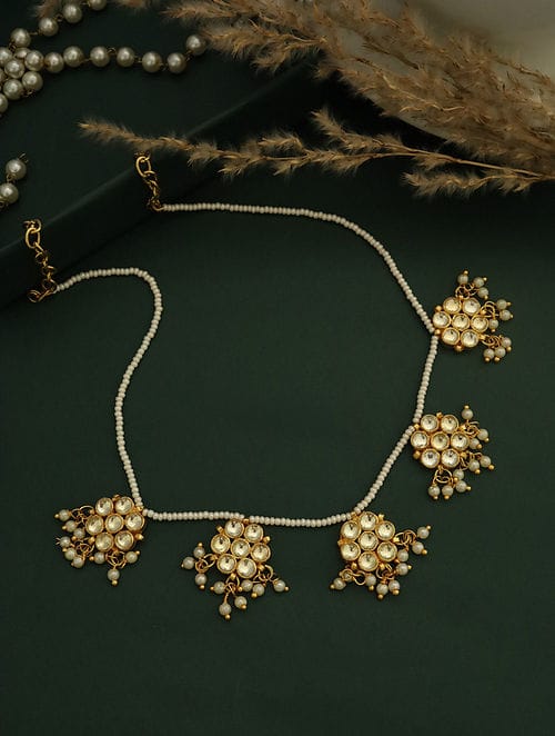 Gold Plated Kundan Choker Set