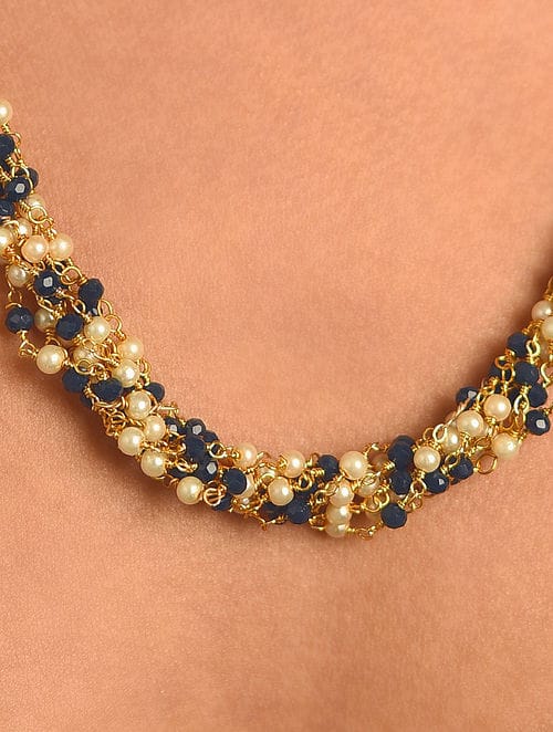 Women Natural White Hook Brass Necklace - Image 4