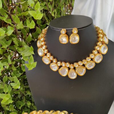 Wedding Wear Artificial Bridal Kundan Necklace Set