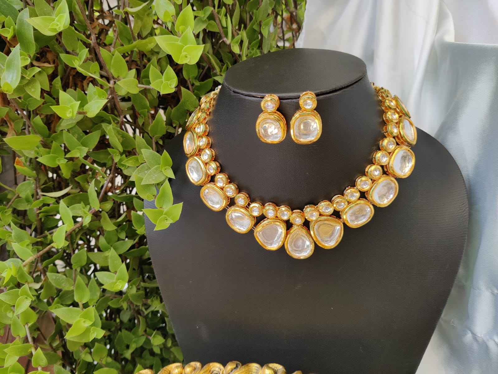 Wedding Wear Artificial Bridal Kundan Necklace Set