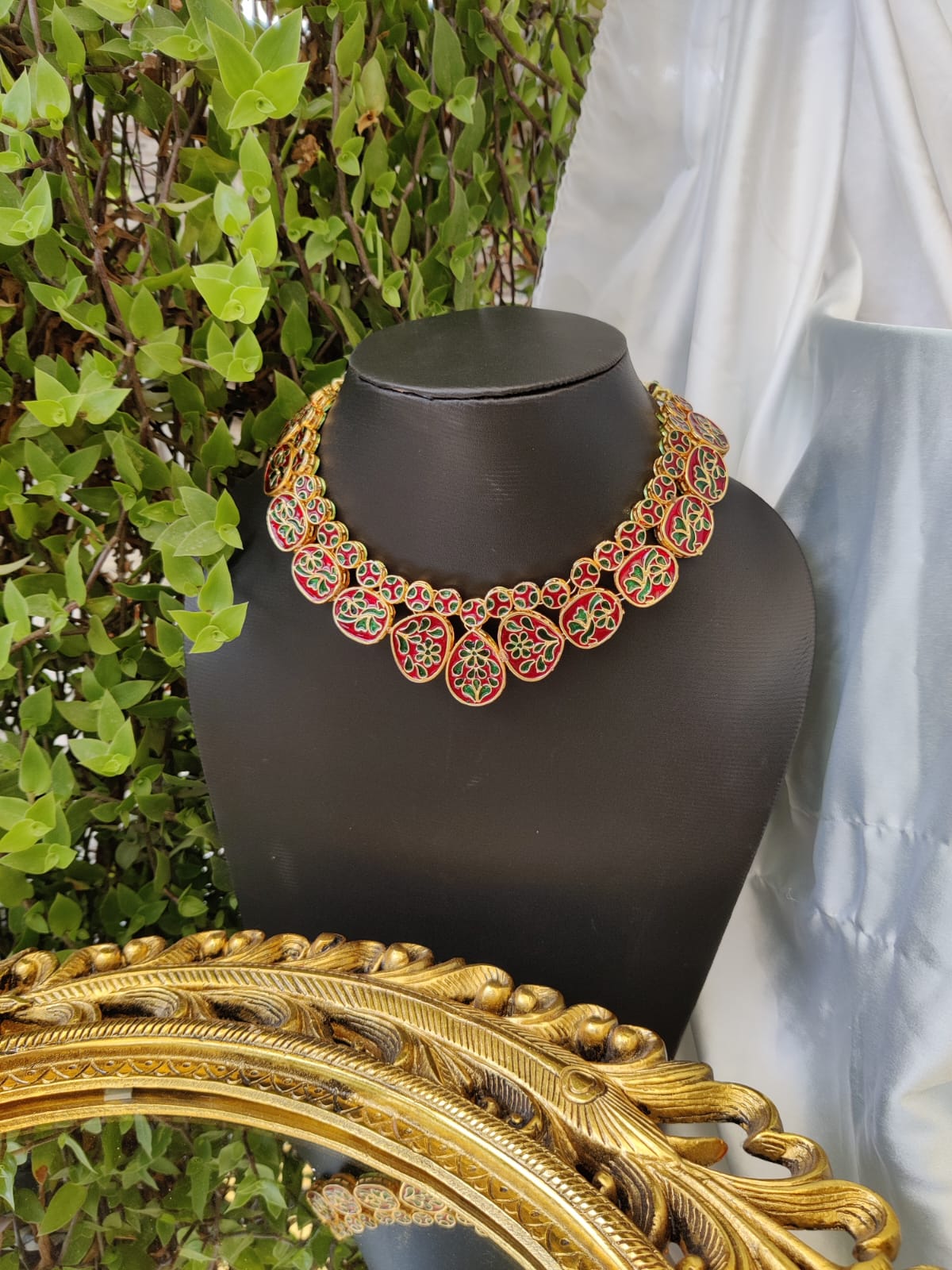 Wedding Wear Artificial Bridal Kundan Necklace Set - Image 4