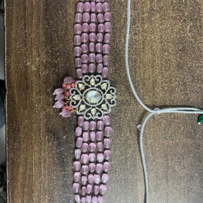 Gold Plated Kundan Choker necklace set