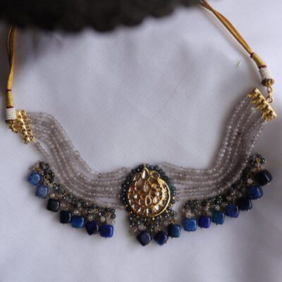 Kundan Choker Necklace With Earrings