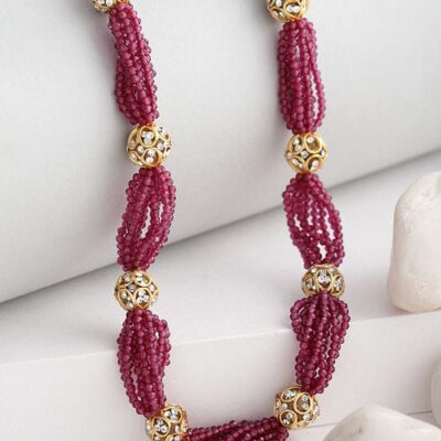 Long Pearl Necklace Set