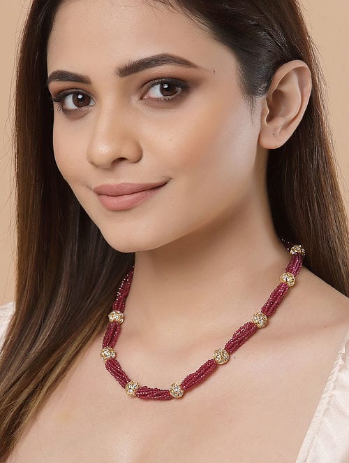 Long Pearl Necklace Set - Image 2