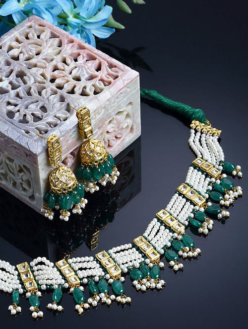 Gold Plated Kundan Choker Set