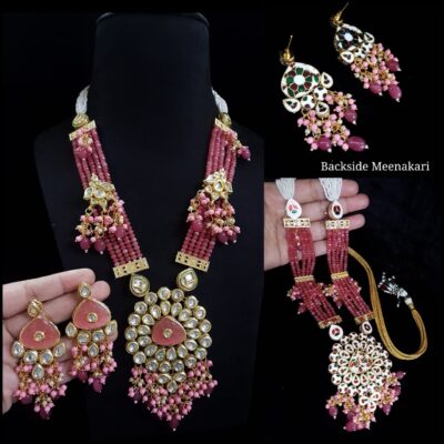 Kundan Long Jewellery With Earrings