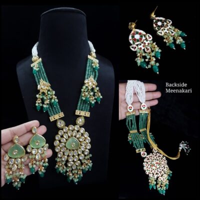 Kundan Long Jewellery With Earrings