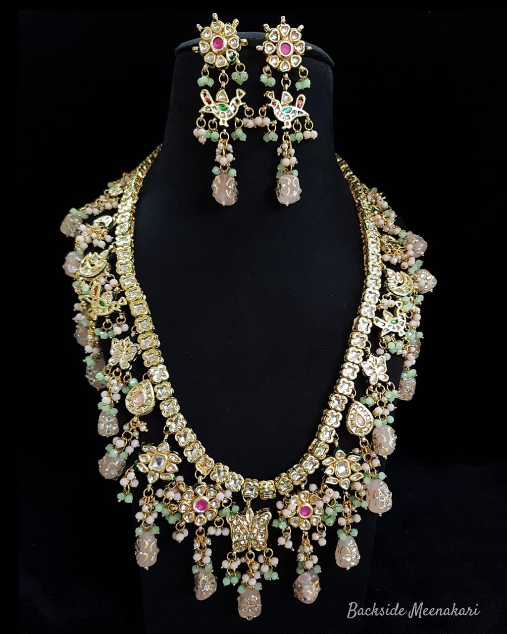 Multi Layered Western Necklace Set With Earring